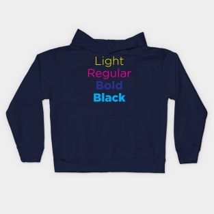 Font Style Kids Hoodie